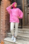 Pars Desen Triko Tunik - Pembe Pars Desen Triko Tunik - Pembe