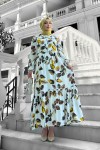 Bahar Dalı Viskon Elbise Sarı Bahar Dalı Viskon Elbise Sarı